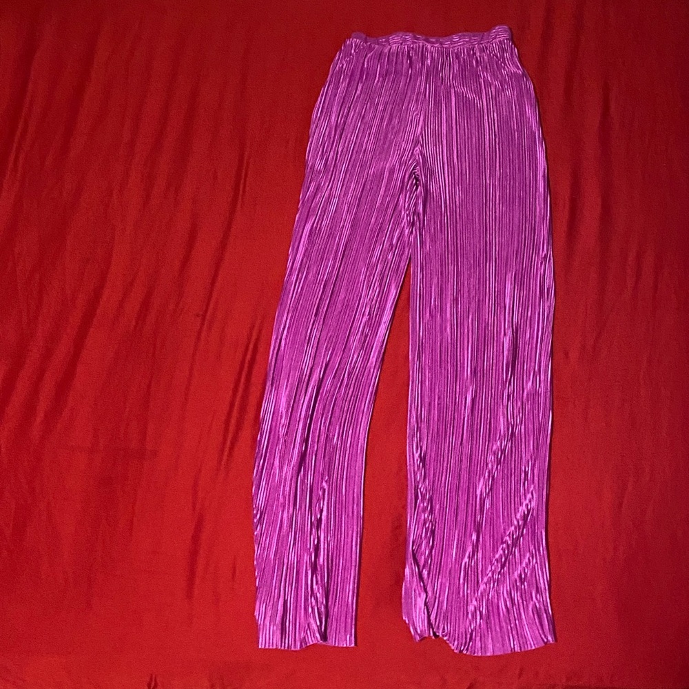 Women's Wide Leg Pink Pants